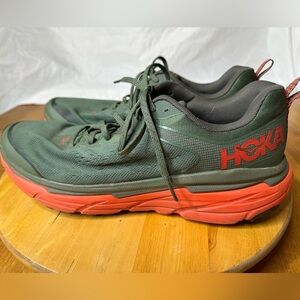 HOKA ONE ONE Challenger ATR 6 Mens 12D Trail Running/Walking Shoes Thyme/Fiesta